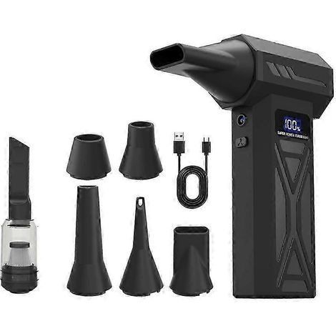 Starker Turbo-Ventilator (110.000 U/min), bürstenlos, mit LED-Anzeige und Licht, elektrischer Luftreiniger – JXLGV (1/5)