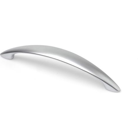 Tirador de Asa para Mueble  Estilo Contemporáneo  Fabricado en Zamak  Acabado en Cromo Mate  Distancia Entrepuntos: 128 mm  Medidas 1501928 mm  Sistema de Fijación  2 Unidades - (1/2)