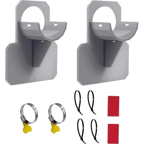 Ensemble de supports pour tuyaux de piscine, accessoires pour piscines hors sol, tuyaux d'arrosage pour piscines hors sol Gris (1/5)