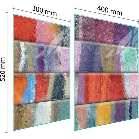 GLASSCHUTZPLATTE FÜR HERD 70x52 FARBIG (1/5)