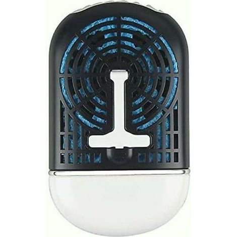 Tragbarer Mini-Li-Ion-Akku-Desktop-Einbaulüfter USB-wiederaufladbarer Klimaanlagenlüfter F015, schwarz (1/5)