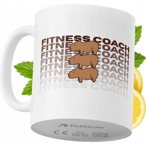 Tazza per allenatore di fitness, divertente e umoristica, con grafica e testo divertenti, ideale per compleanni, onomastici e festività. Tazza premium per occasioni speciali, perfetta per casa, uffici (1/5)