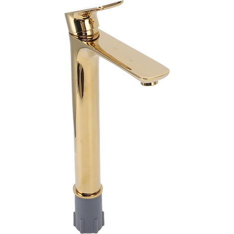 Einhebel-Waschtischarmatur G1/2, gebürstete Goldoberfläche, modernes und elegantes Design, rostfrei (1/5)
