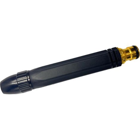 Ugello spruzzatore a getto diretto per tubo da giardino, ideale per la cura del prato e del terrazzo. (1/5)