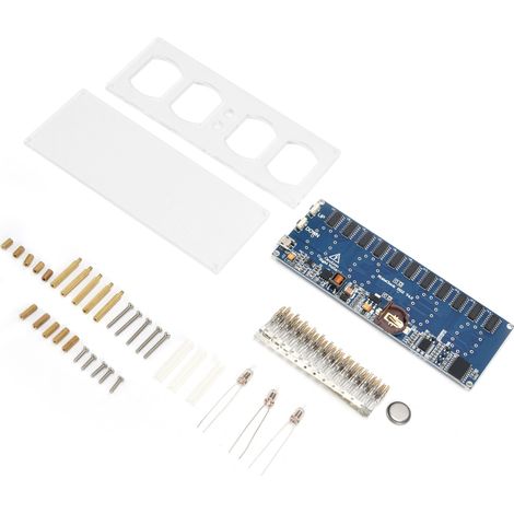 Kits d'horloges électroniques avec circuits imprimés pour tubes numériques, kits d'horloges à tubes Nixie avec circuits imprimés LED (1/5)