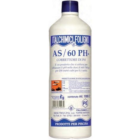 Correttore riduttore di ph italchimici 81247 per acqua piscine 1 kg per piscina