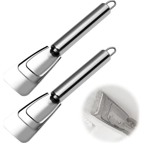 Set di 2 raschietti per il ghiaccio, sbrinano facilmente e in modo pulito, frigorifero o congelatore, ideali per rimuovere il ghiaccio, raschietto per sbrinamento, sbrinamento congelatore