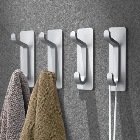 Adhesive wall hooks, bathroom towel holders, kitchen towel holders, adhesive coat hooks (1/5)