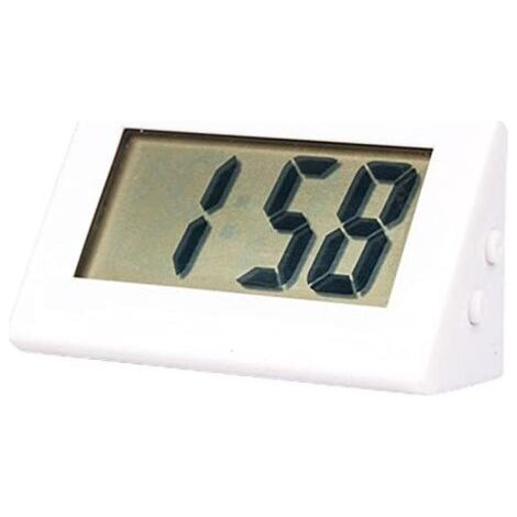 Small digital clock, digital alarm clock for the bedside table, small digital travel clock, battery-operated digital clock, digital clock with button cell battery for the bedside table--DTEKGAZ
