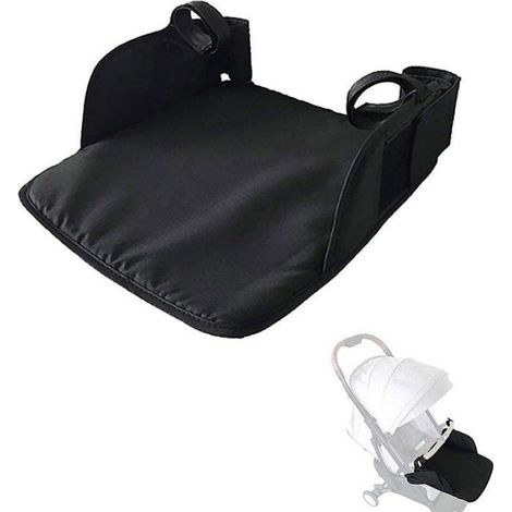 Repose-pieds universel pour poussette 35x30cm Noir, Pédale Support Pied Accessoire Siège Poussette dupcheliry (1/5)