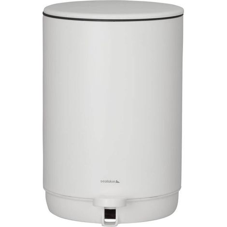 Mind, Poubelle Salle de Bain, Poubelle Toilette Wc, Poubelle à pédale, 5 l, Blanc (1/5)