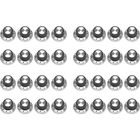 32 X Potentiomètre Bouton en Métal avec 0-9 Plateau pour 6mm Bouton d'Axe (1/5)