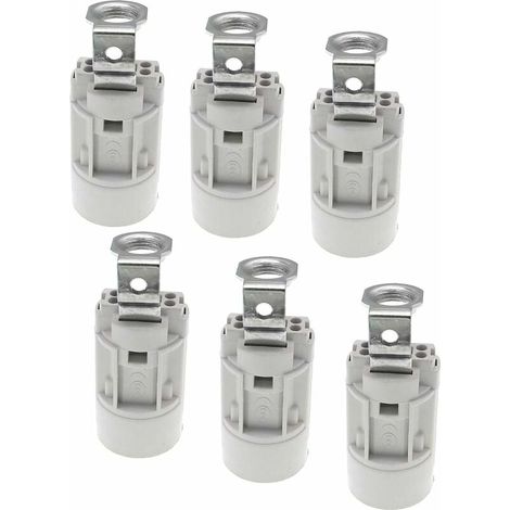 E14 Candle Holder - Thermoplastic Black SES Base - 55 mm Height - 23 mm Diameter - 6 pcs (1/5)