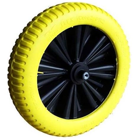 Fort 80127 Flex iCore 2 Pro Ruota Antiforo 400x100 mm con Asse 130 mm colore Giallo
