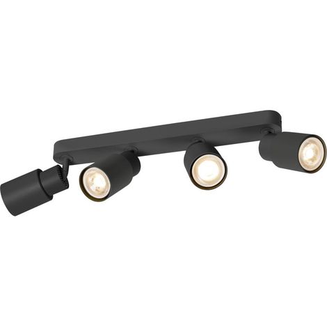 Applique et plafonnier PURI 2.0 Tube long quadruple 6W GU10 noir - SLV - 1008344 (1/2)
