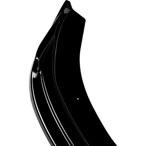 Spoiler delantero, material ABS duradero, compatibilidad de reemplazo directo, negro brillante. (1/2)