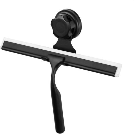 Compactor Bestlock - Duschabzieher mit Halter, Schwarz RAN9785 (1/5)