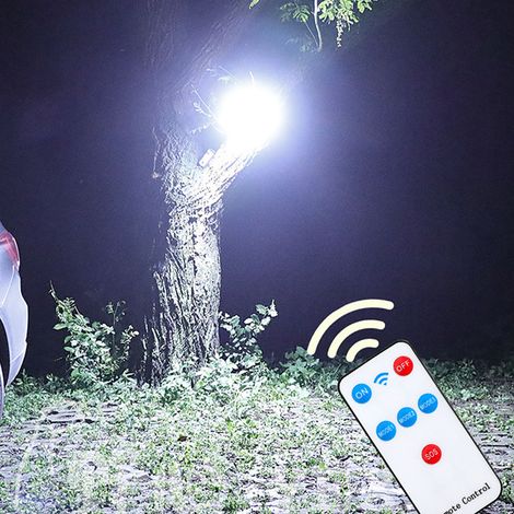 Plafonnier solaire LED OVNI 30W, lampe de tente 3000LM, lampe de secours extérieure étanche rechargeable et capable d'éclairer un espace de 50 m². (1/5)