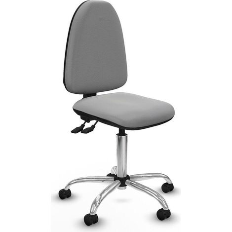 Piqueras y Crespo Aýna Chaise Bureau Gris Clair Similicuir