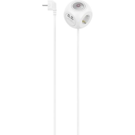 Hama Multiplace presa a muro bianca compatta USB