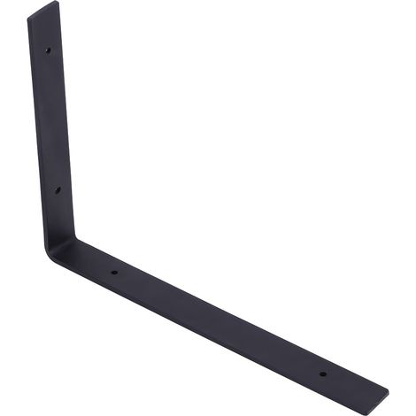 paire de supports muraux robustes en fer pour étagères de rangement en bois - Décoration intérieure à faire soi-même (1/5)