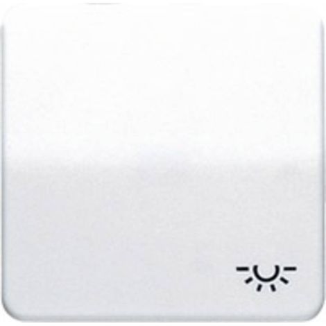 Jung 1 parte Placca di copertura Pulsante con simbolo luce Bianco alpino CD590LWW 1 pz. (1/2)