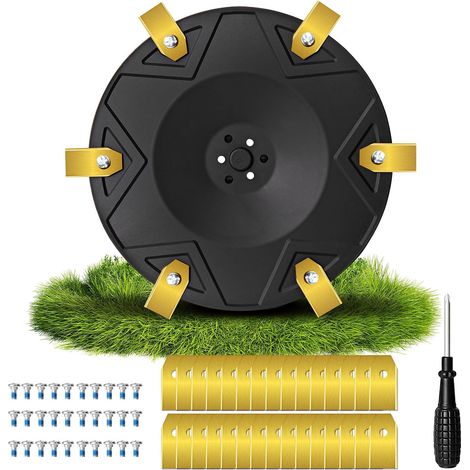 Plateau de Coupe avec 10 Lames - Polypropylène Renforcé - Système 6 Lames Titane - Tonte Efficace Silencieuse - Pour Robots DREAME MOVA - Noir (1/5)