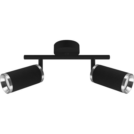Lámpara de pared negra cromada IP20 móvil frida SPT 2xGU10 35W Ideus 04201 (1/2)