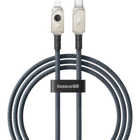 Cable de datos de carga rapida baseus usb c - lightning 1m - blanco