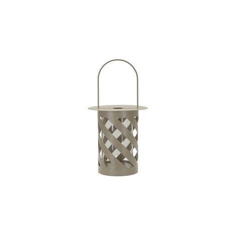 Lanterne en métal taupe cm ø 23x43