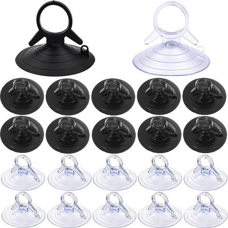 60 Pièces Ventouse Pare Soleil 45mm sans Crochets Ventouse Transparente Mini Ventouse pour Vitre, Salle de Bain Pare Brise Voiture (1/5)