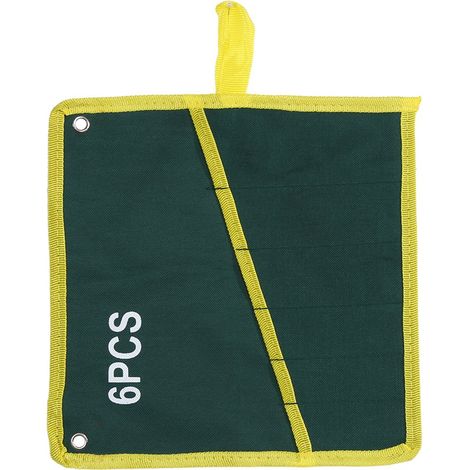 Sac de Rangement Roulant en Toile Durable avec 6 Poches pour Outils, Vert (1/3)