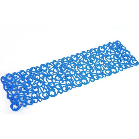 Napperon rectangulaire en feutre, tapis de table, décorations ménagères, bleu clair (1/5)