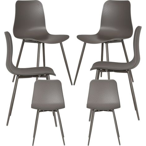 Packs Sillas Comedor - Pack 6 Sillas Bimi - Gris (1/5)
