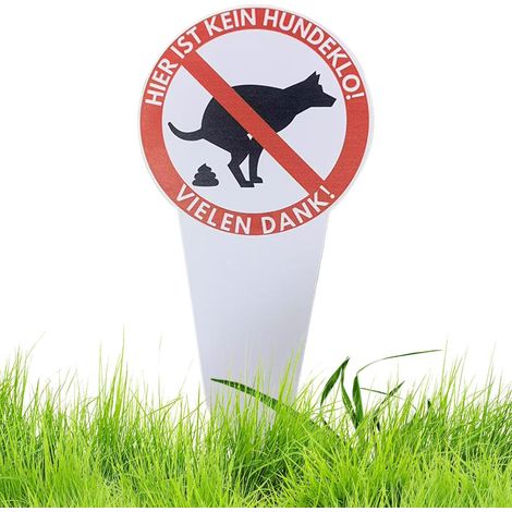 Schild für den Hund im Garten wasserdicht lustiges Schild