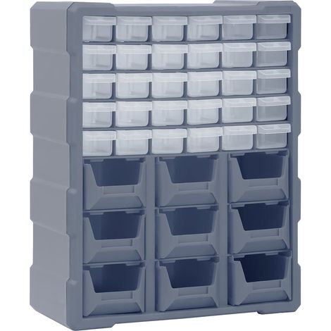 vidaXL Multi-drawer Organiser with 39 Drawers 38x16x47 cm (1/5)