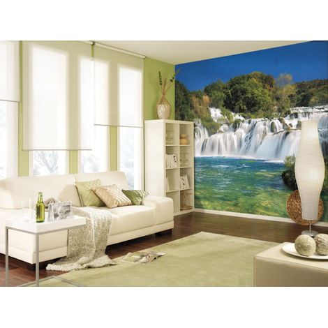 Komar Krka Falls 368 x 254 cm, Papier peint panoramique 8-312, photomurale sur intissé (1/5)