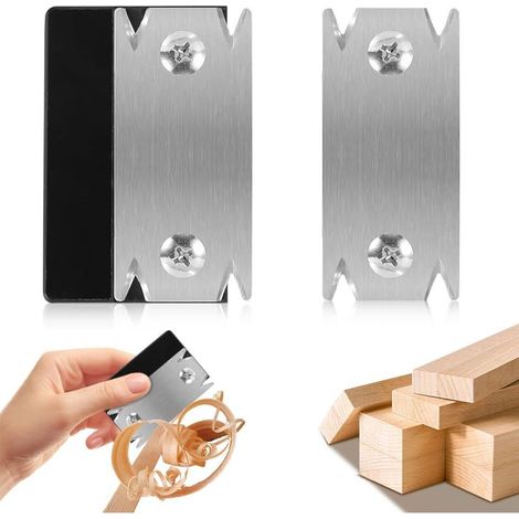 Oupeur de Chant pour Placage, Rabot Manuel Portable pour Menuiserie, Ébavureur Antidérapant pour Bois PVC ABS, Outil de Finition Bordures, Trancheuse Portable pour Meubles et Bricolage (1/5)