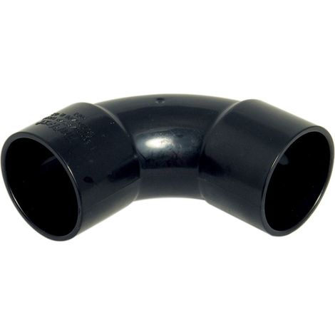 FloPlast ABS 92.5 Degree Bend 50mm Black - Pack of 10 (1/3)