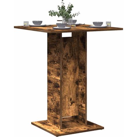 Bistrotisch Räuchereiche 60x60x75 cm Holzwerkstoff