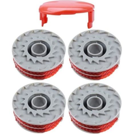 Bobine de fil pour Flymo FLY021 Coupe Bordure débroussailleuse Contour 500 XT, Power Trim 500 XT, Mini Trim Contour XT,(4+1pcs)
