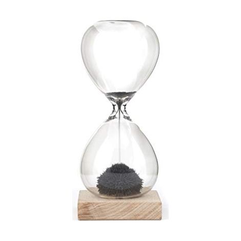 Reloj de arena magnético transparente decorativo Kikkerland