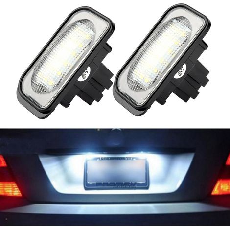 18 Perles Plaque d'Immatriculation LED R&L Feu de Plaque pour Mercedes Benz Classe C W203 (1/5)