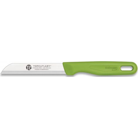 Cuchillo Pelador microfilo exclusivo Top Cutlery en Color Verde con Hoja de Acero Inox 1.4034 HRC53+-2 de 8 cm con Mango ABS