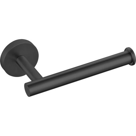 Porte-Serviettes perforé, Porte-Papier Toilette Acier Inoxydable SUS304 de Qualité pour Salle de Bain Cuisine Toilettes, Support de Papier Toilette Mural(Noir) (1/5)