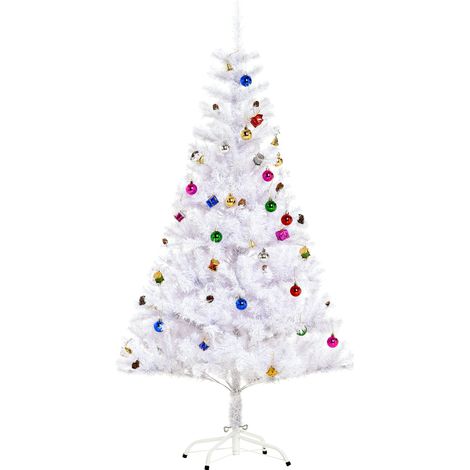 Sapin de Noël décoré BONN blanc (1/5)