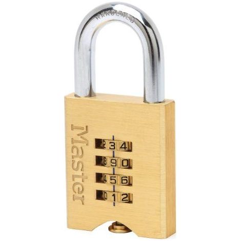 Candado de latón macizo de alta seguridad con combinación de 50 mm Master Lock (1/4)