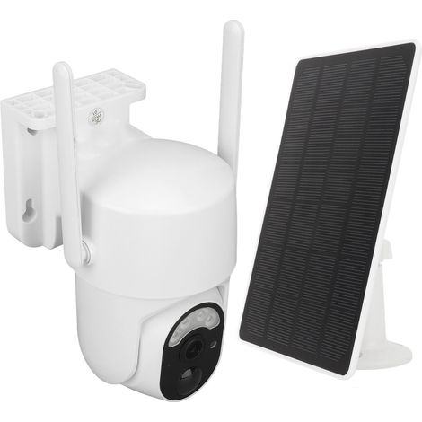 Solarbetriebene Sicherheitskamera mit 4 MP, WLAN, 2,5K-Auflösung, Flutlicht, Farbnachtsicht, Zwei-Wege-Audio und IP65-Wasserschutz (1/5)