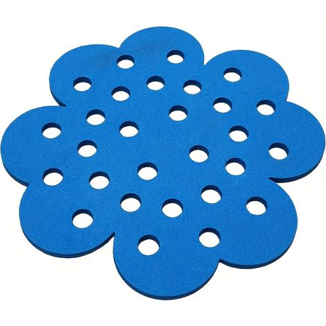 1 plateau flottant pour île d’abeilles, décoration d’étang de jardin pour abeilles, insectes et papillons pour boire et se reposer — Bleu (1/4)