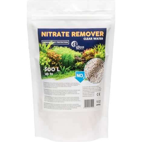 Eliminador de nitratos para agua limpia hasta 500 litros.